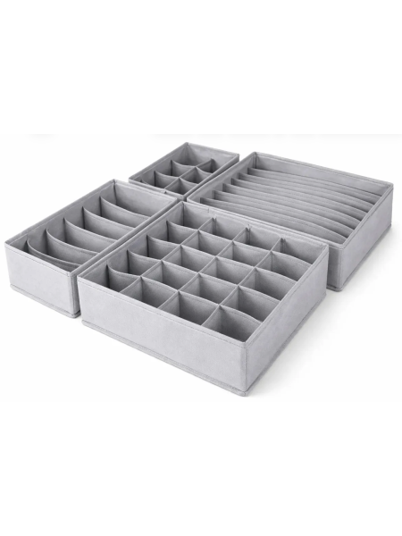 Organizador de Ropa Interior (set de 4 pcs) - 32 x 32 x 10 cm -